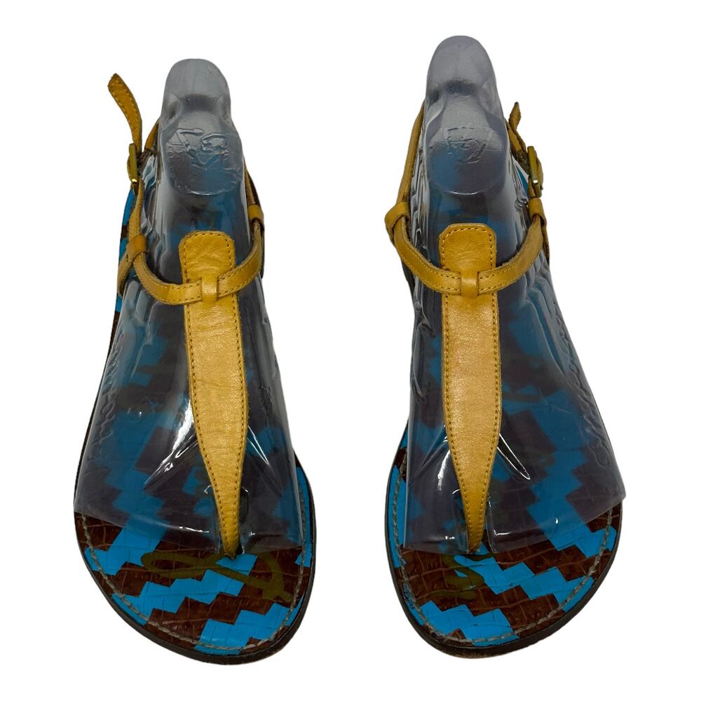 Sam Edelman yellow flat sandals size 9M